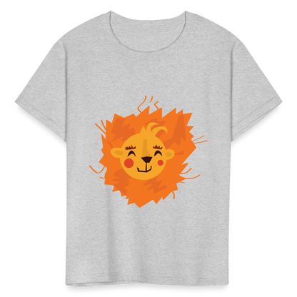 Kids' Lion T-Shirt - heather gray