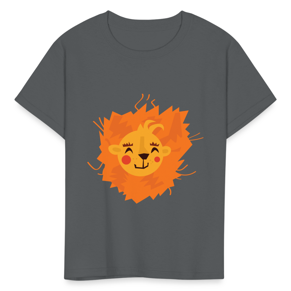 Kids' Lion T-Shirt - charcoal