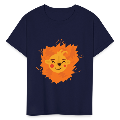 Kids' Lion T-Shirt - navy