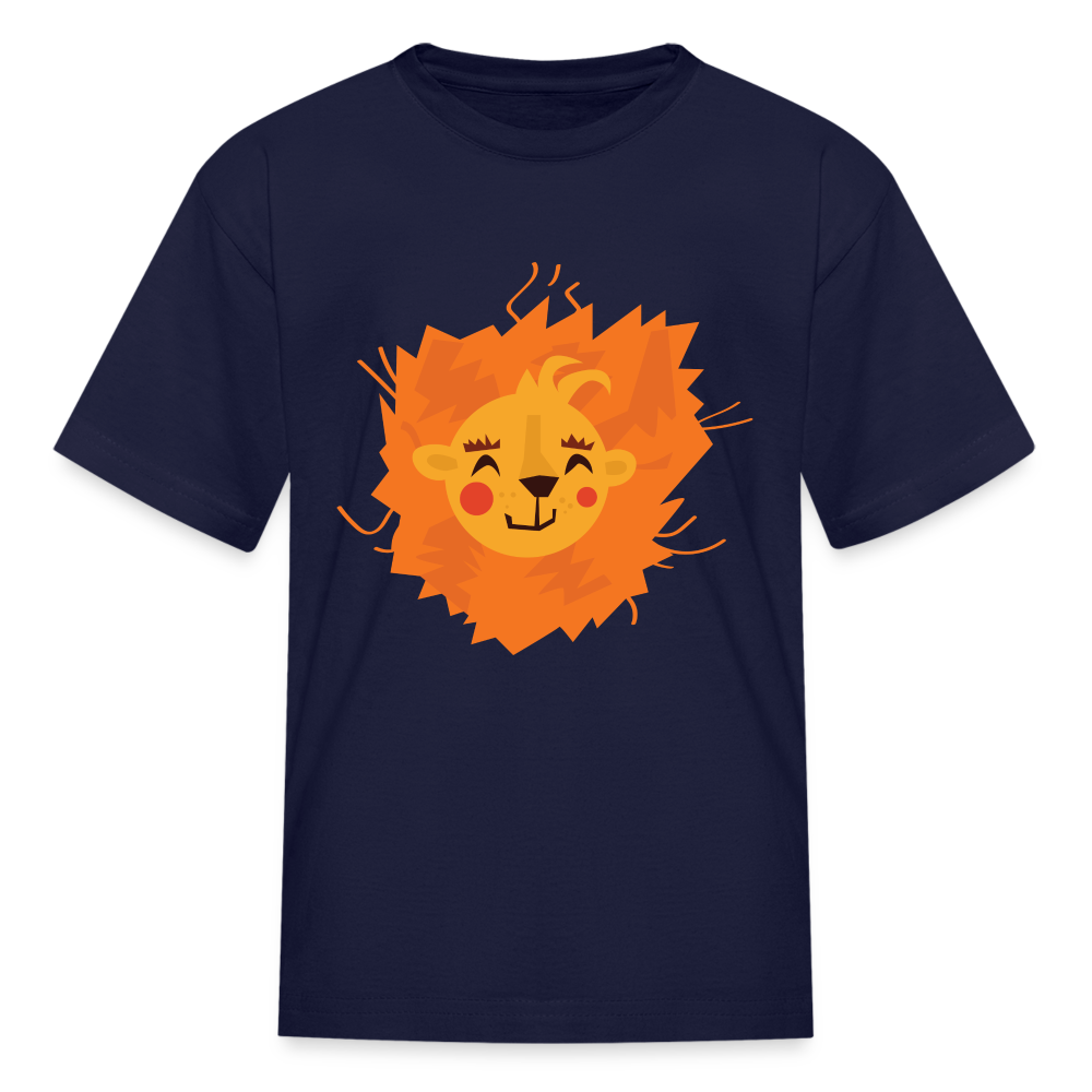 Kids' Lion T-Shirt - navy