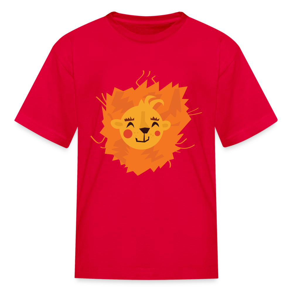 Kids' Lion T-Shirt - red