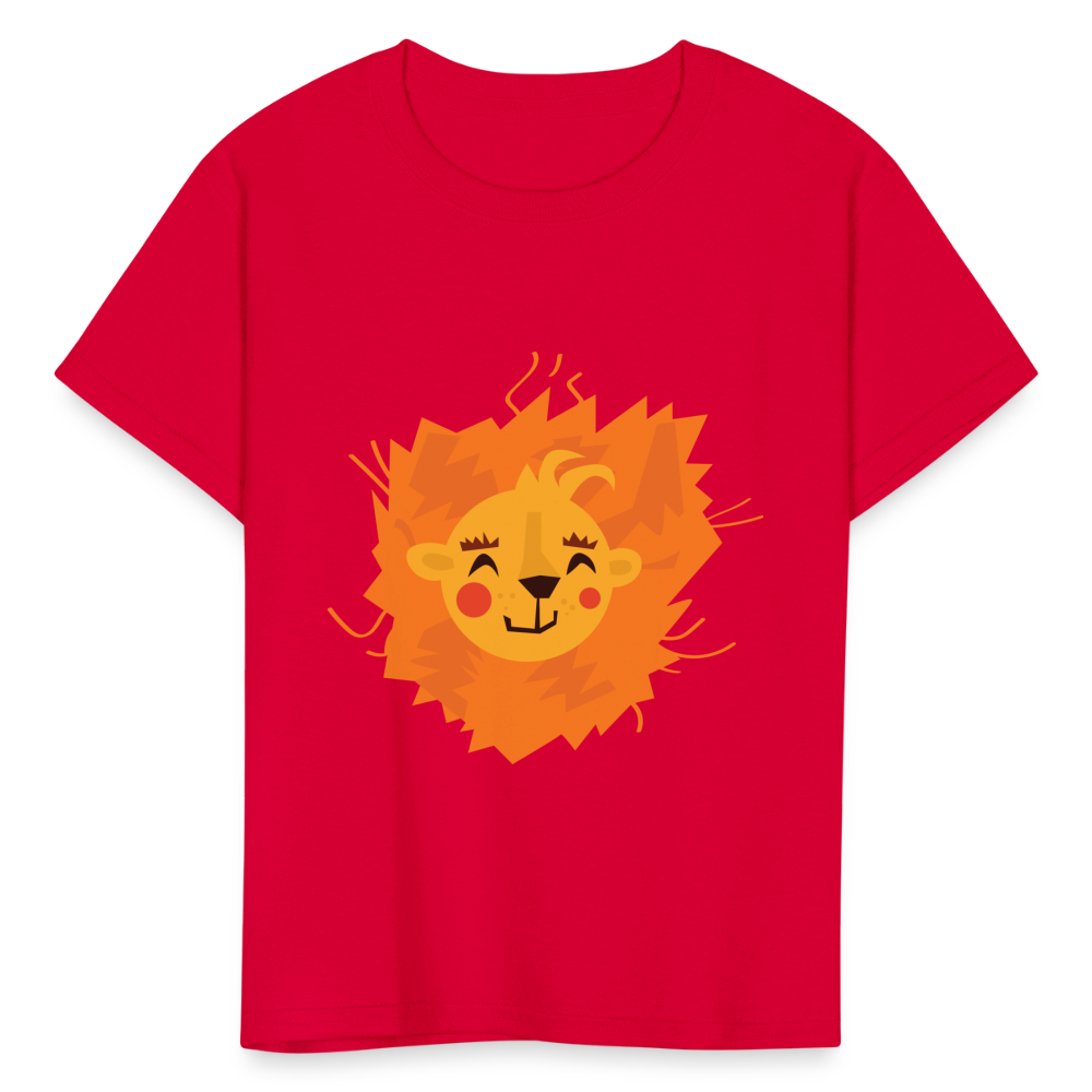 Kids' Lion T-Shirt - red