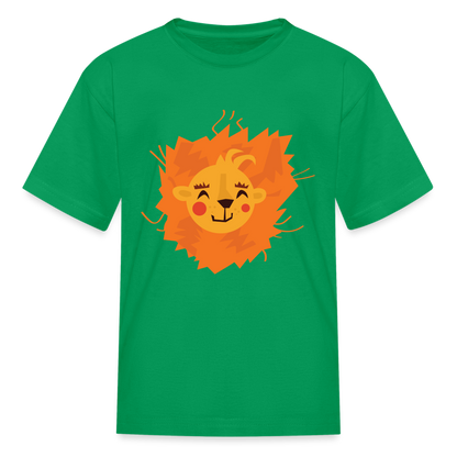 Kids' Lion T-Shirt - kelly green