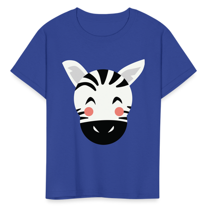 Kids' Zebra T-Shirt - royal blue