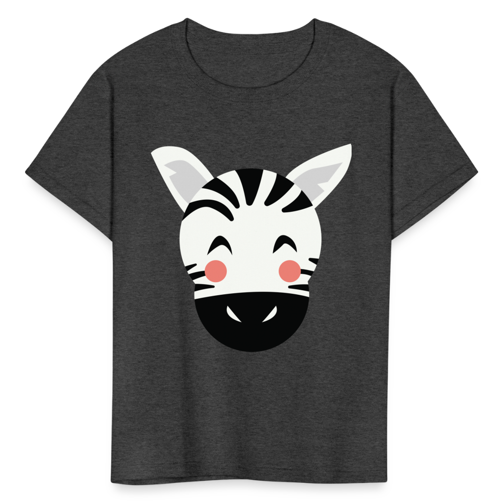 Kids' Zebra T-Shirt - heather black