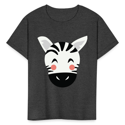 Kids' Zebra T-Shirt - heather black