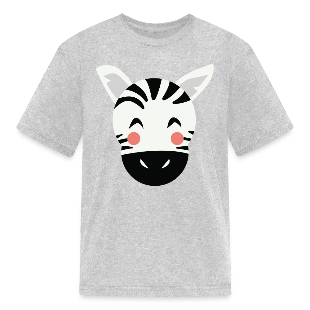 Kids' Zebra T-Shirt - heather gray