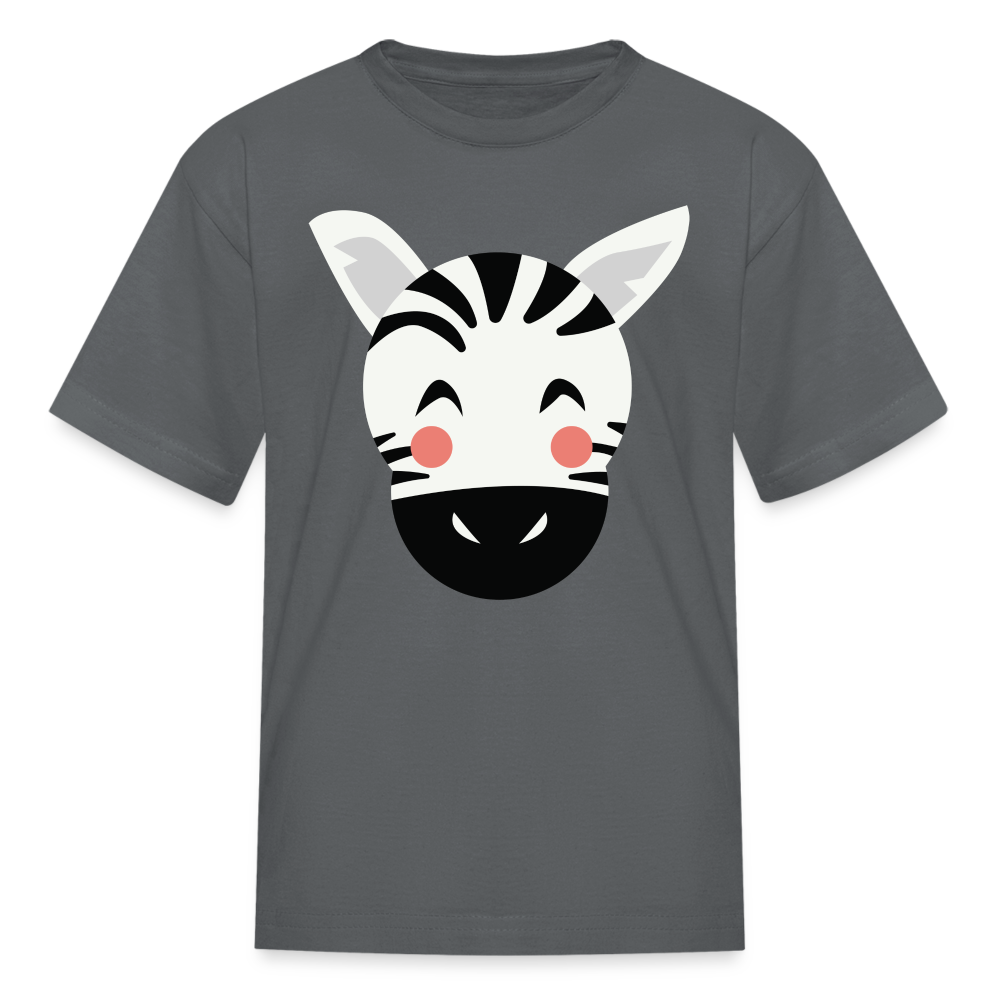 Kids' Zebra T-Shirt - charcoal