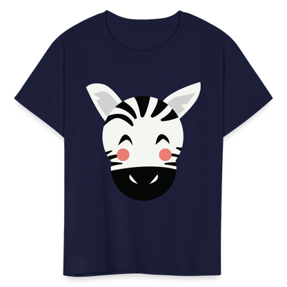 Kids' Zebra T-Shirt - navy