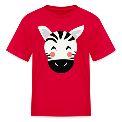 Kids' Zebra T-Shirt - red