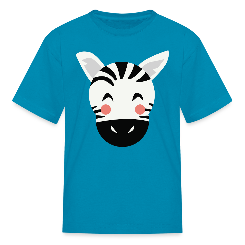 Kids' Zebra T-Shirt - turquoise