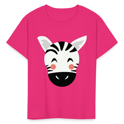Kids' Zebra T-Shirt - fuchsia