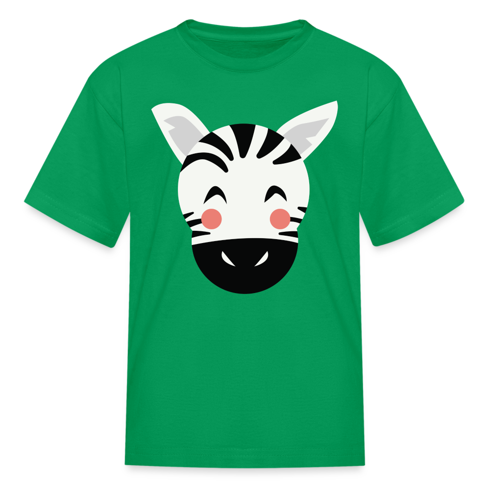 Kids' Zebra T-Shirt - kelly green