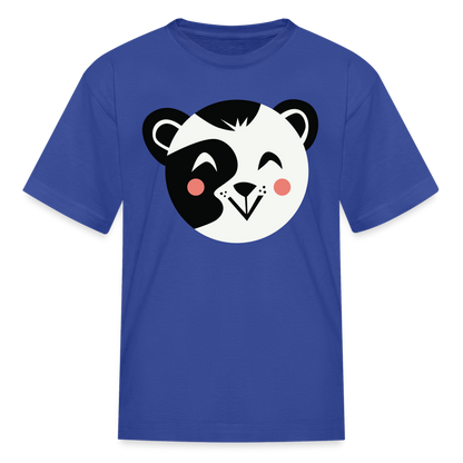 Kids' Panda T-Shirt - royal blue