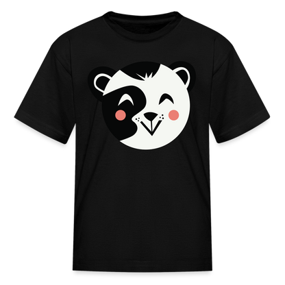 Kids' Panda T-Shirt - black