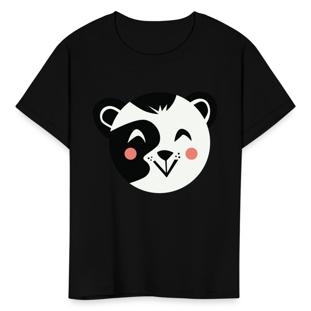 Kids' Panda T-Shirt - black