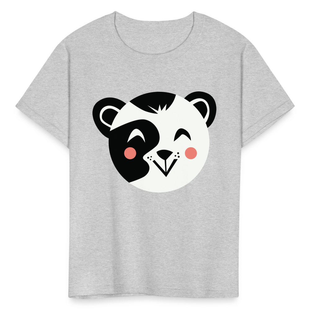 Kids' Panda T-Shirt - heather gray