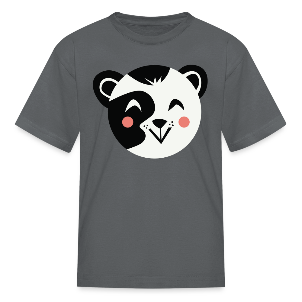 Kids' Panda T-Shirt - charcoal