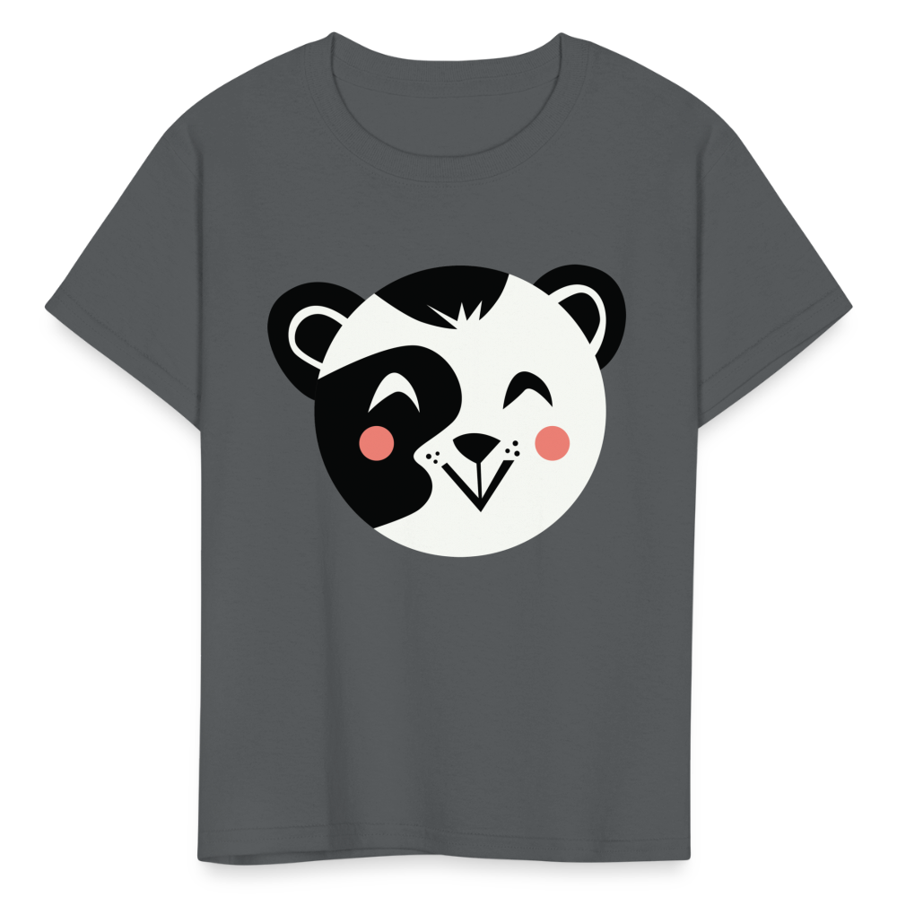 Kids' Panda T-Shirt - charcoal