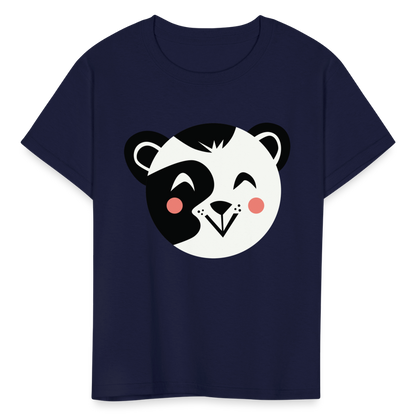 Kids' Panda T-Shirt - navy