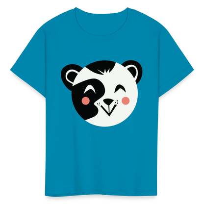 Kids' Panda T-Shirt - turquoise