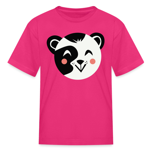 Kids' Panda T-Shirt - fuchsia