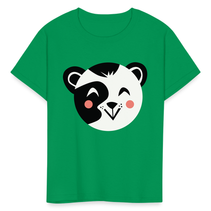 Kids' Panda T-Shirt - kelly green