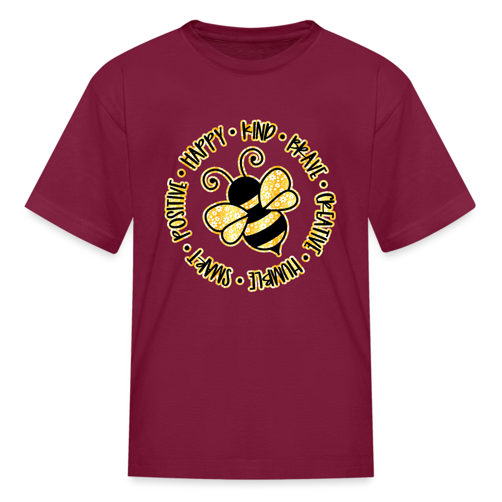Kids' Bee T-Shirt - burgundy