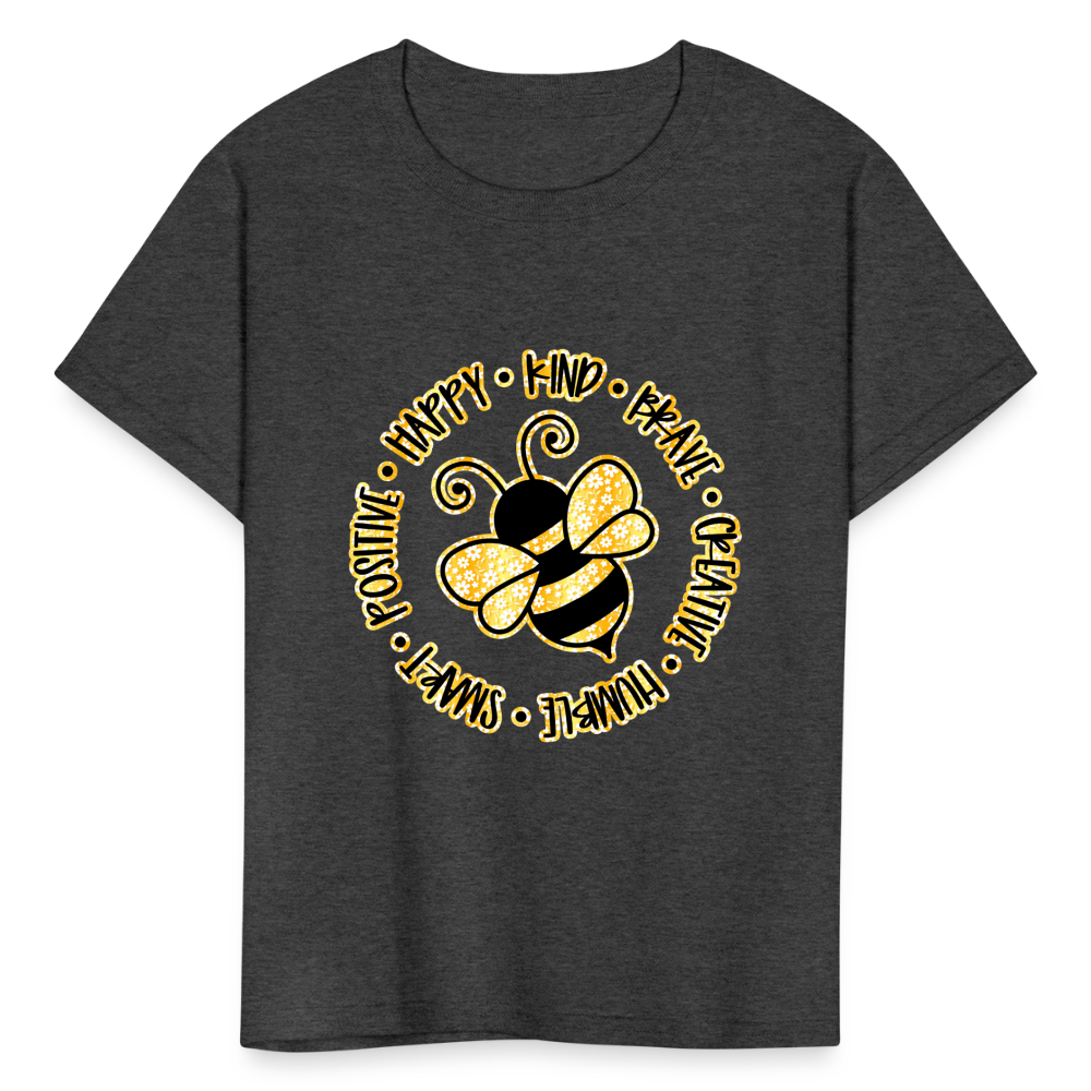 Kids' Bee T-Shirt - heather black