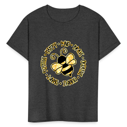 Kids' Bee T-Shirt - heather black