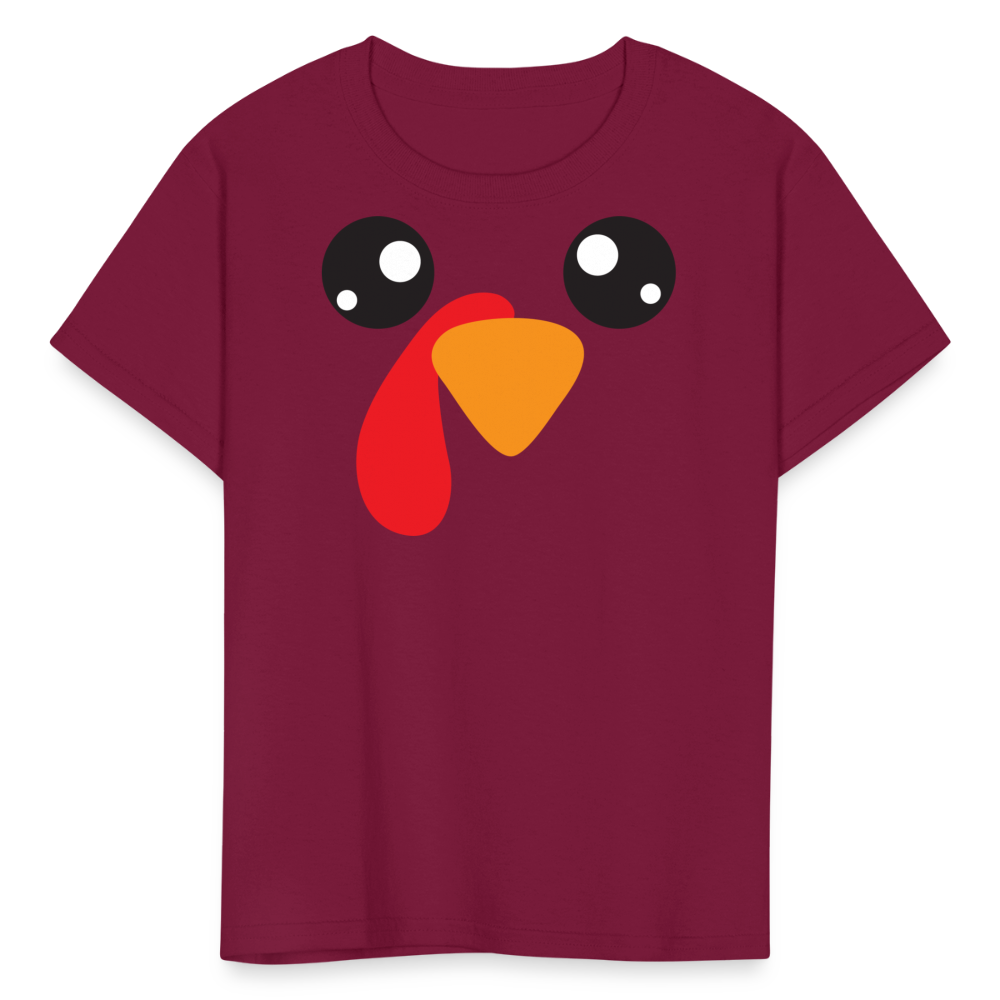 Kids' Chicken T-Shirt - burgundy