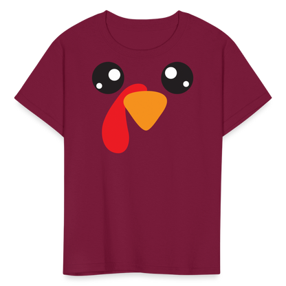 Kids' Chicken T-Shirt - burgundy
