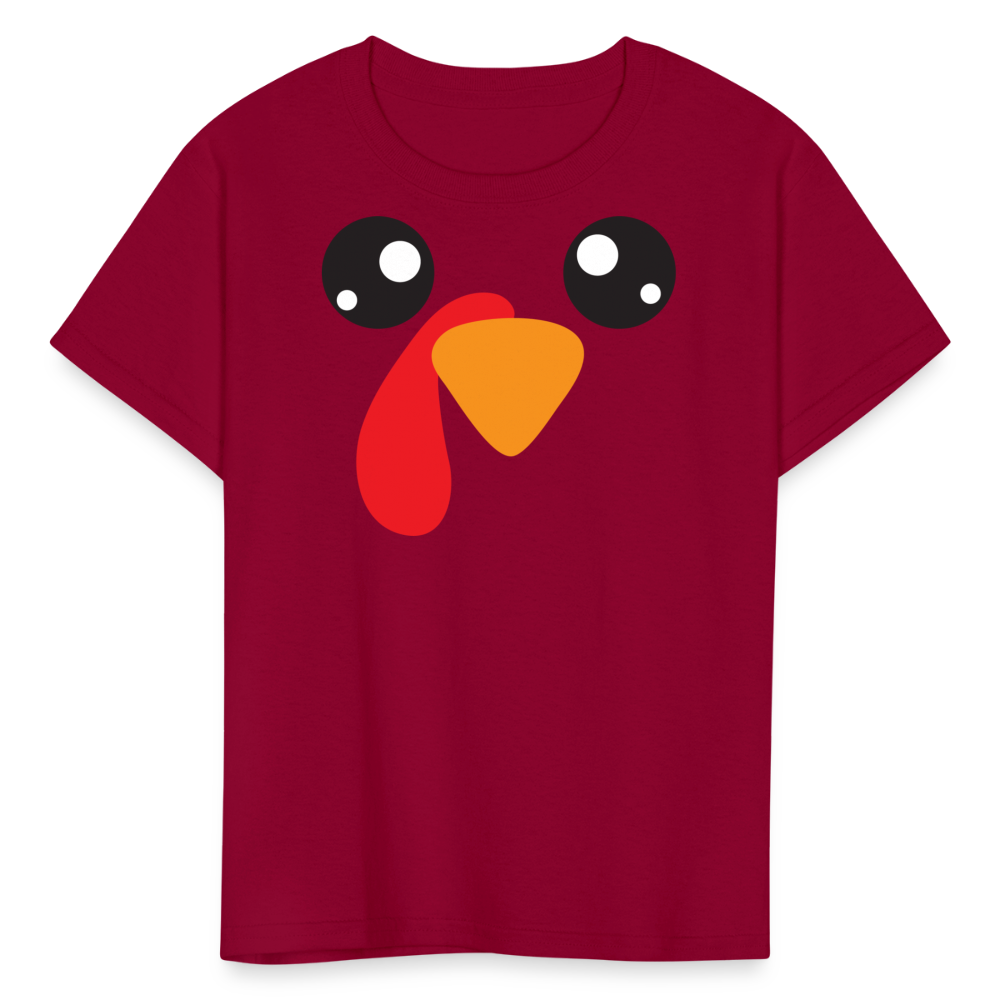 Kids' Chicken T-Shirt - dark red