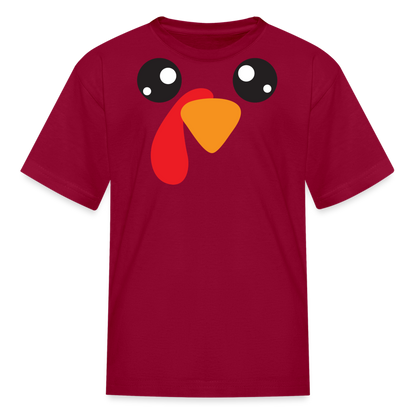 Kids' Chicken T-Shirt - dark red