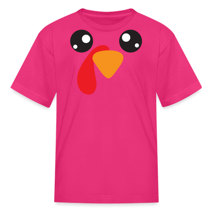 Kids' Chicken T-Shirt - fuchsia