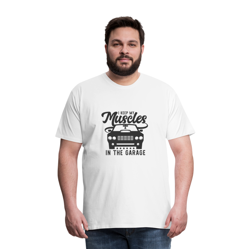 Men's Muscles Premium T-Shirt - white