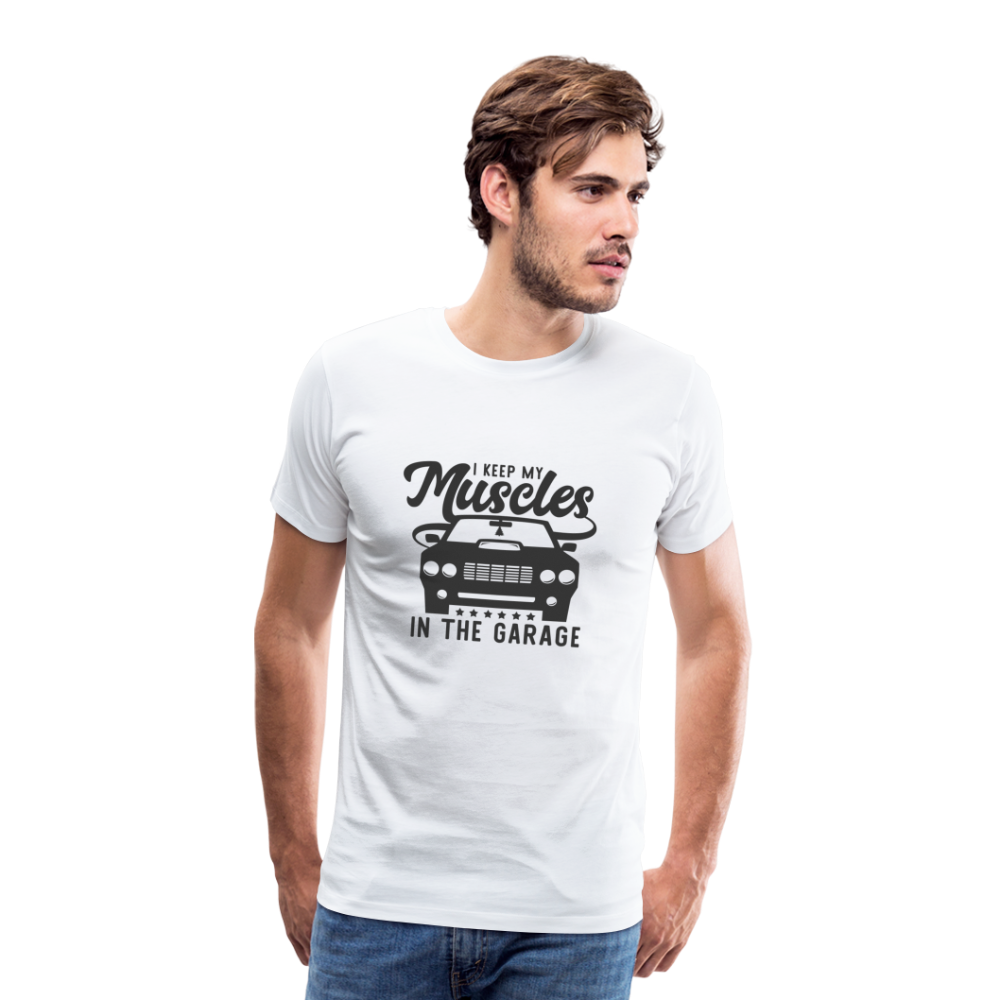 Men's Muscles Premium T-Shirt - white