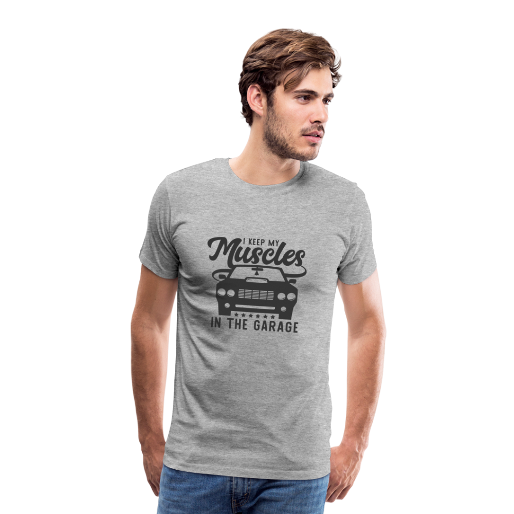 Men's Muscles Premium T-Shirt - heather gray