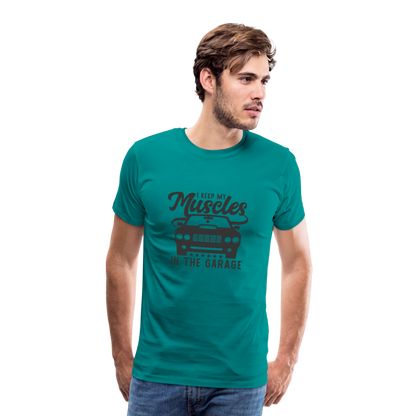 Men's Muscles Premium T-Shirt - teal