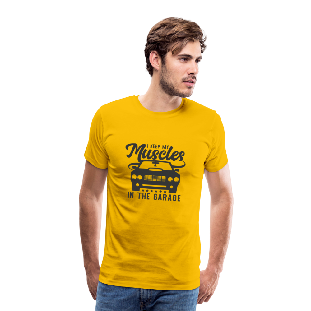 Men's Muscles Premium T-Shirt - sun yellow