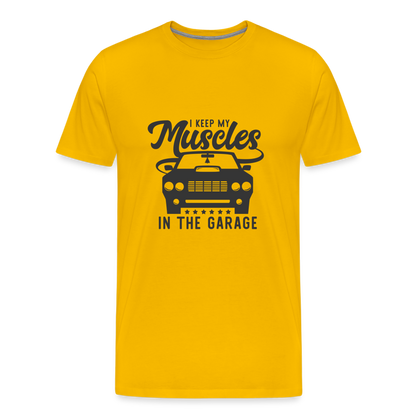 Men's Muscles Premium T-Shirt - sun yellow