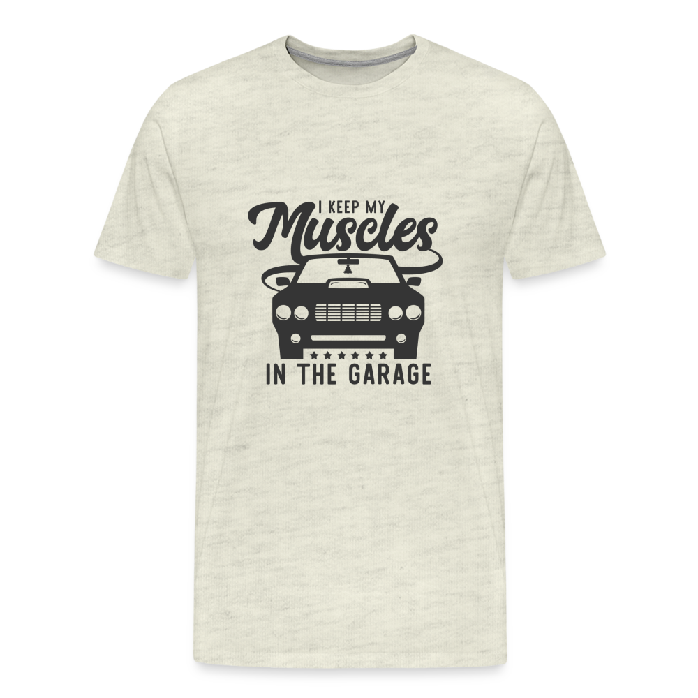 Men's Muscles Premium T-Shirt - heather oatmeal