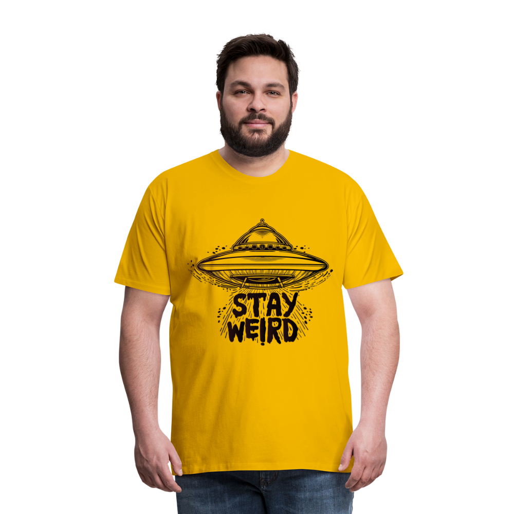 Men's Weird Premium T-Shirt - sun yellow