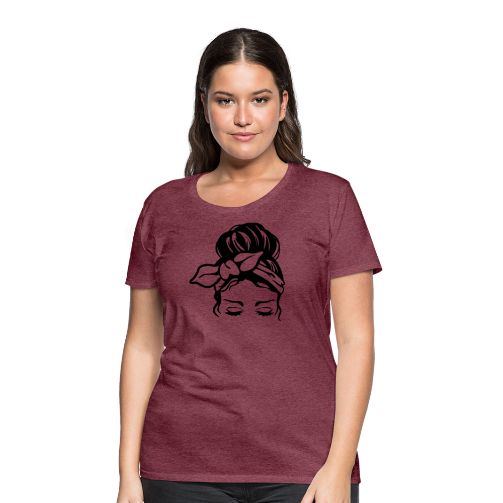 Women’s Bandana Premium T-Shirt - heather burgundy