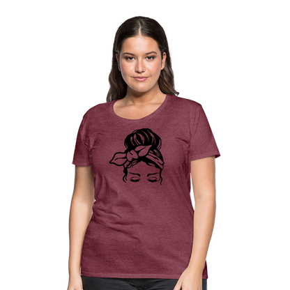 Women’s Bandana Premium T-Shirt - heather burgundy