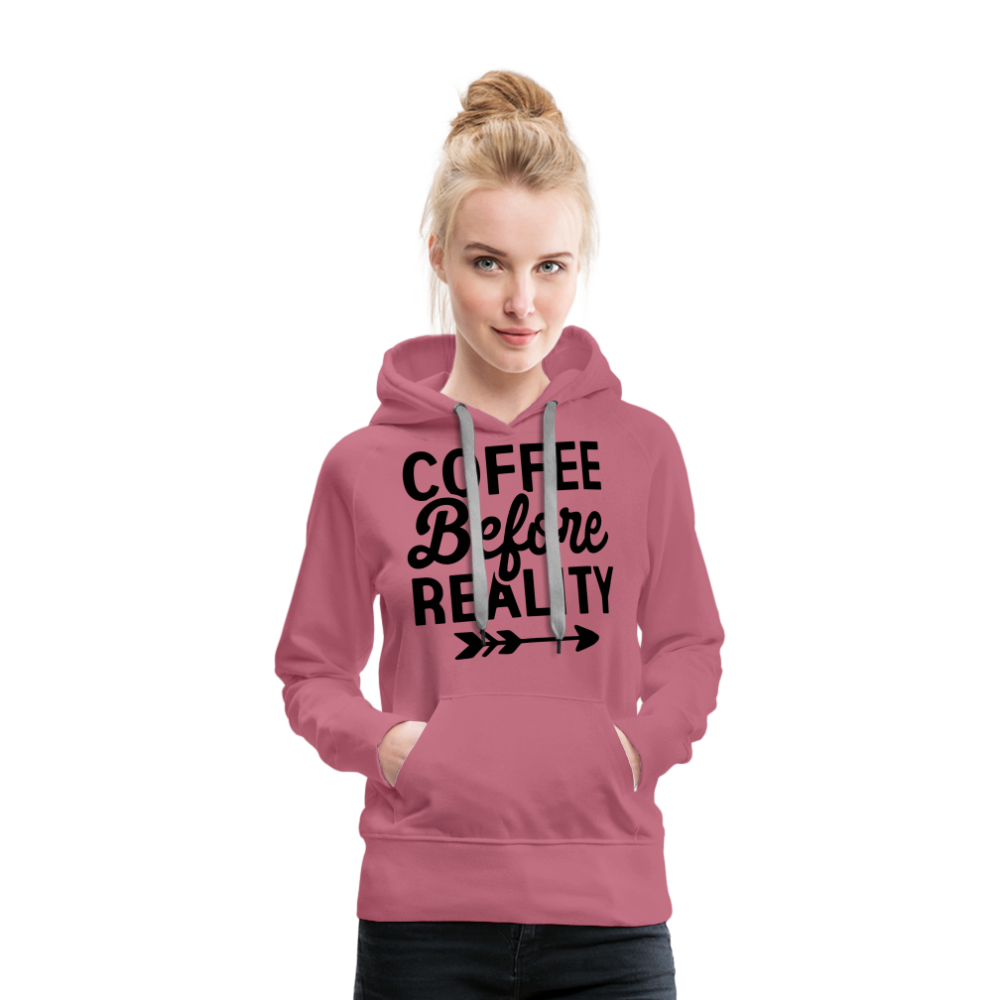 Women’s Coffee reality Premium Hoodie - mauve