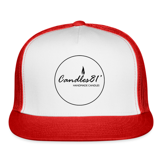 Candles81 Trucker Cap 2 - white/red