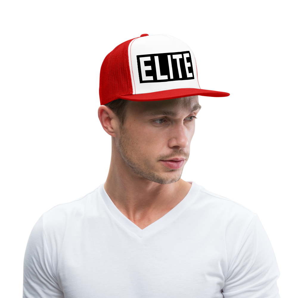 Elite Trucker Cap - white/red