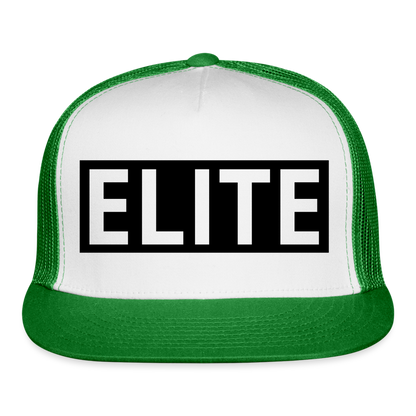 Elite Trucker Cap - white/kelly green