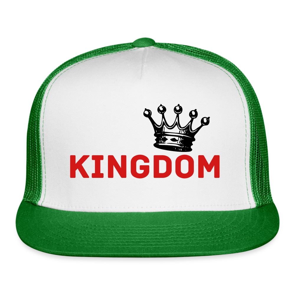 Kingdom 2 Trucker Cap - white/kelly green